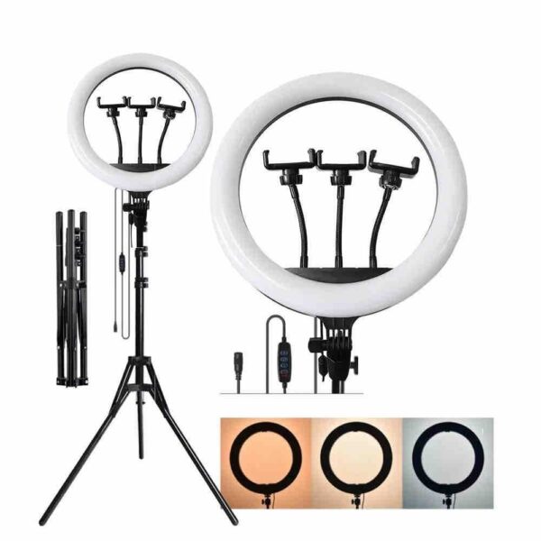 LED Ring light For + 3 Support Phone – 36cm
